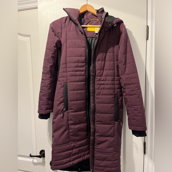 Lole long parka, XS, plum - Picture 2 of 6